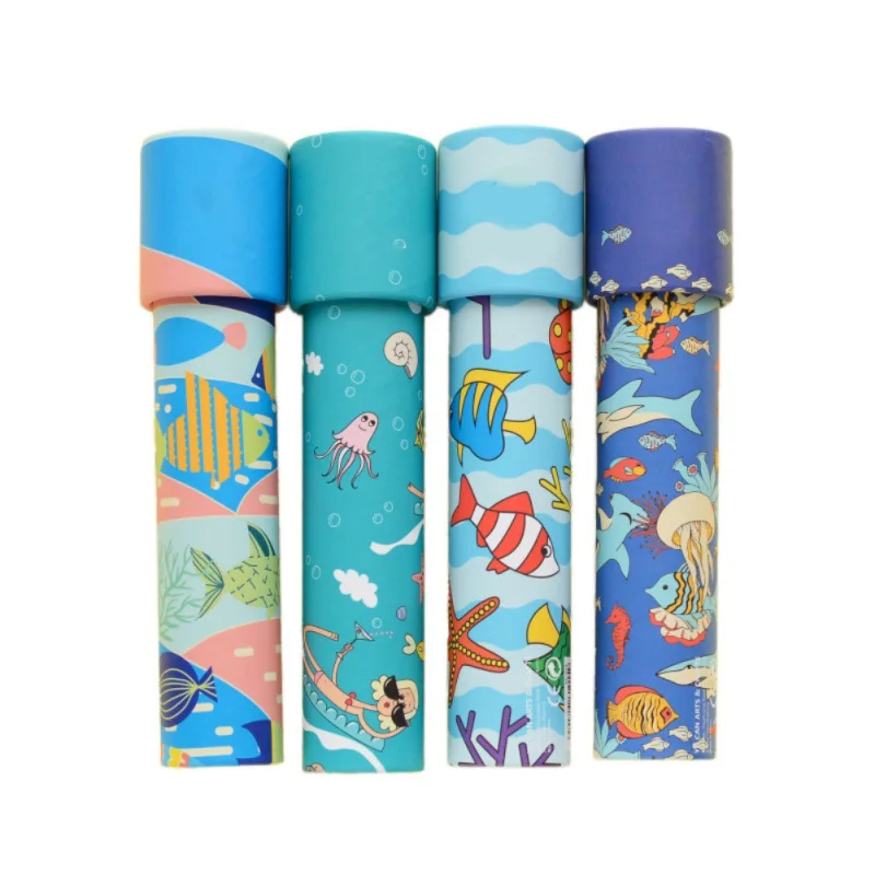 Classic Toys Kaleidoscope Rotating Magic Colorful World Toy For Children Autism Kids Puzzle Toy Gift Plant Girl Forest Sea