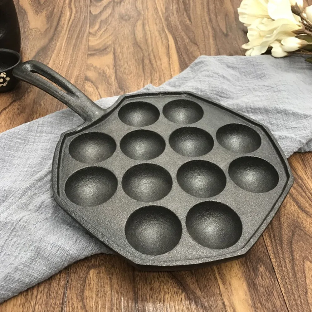 12 отверстий легко чистить DIY Takoyaki сковорода Осьминог шарики выпечки Форма для гриля горящая тарелка кухня инструменты для приготовления пищи