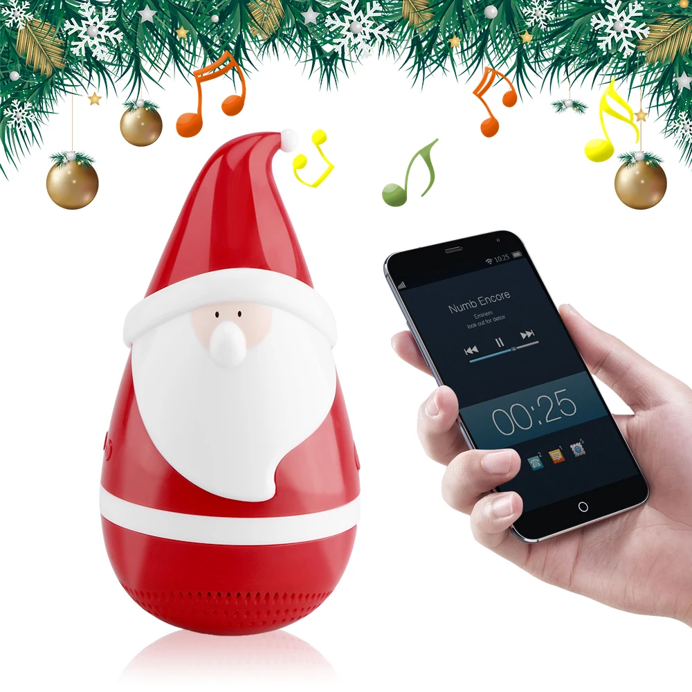 Bluetooth Speaker Santa Claus Carnival Tumbler Stereo Portable Speaker Christmas Products Bluetooth Speakers
