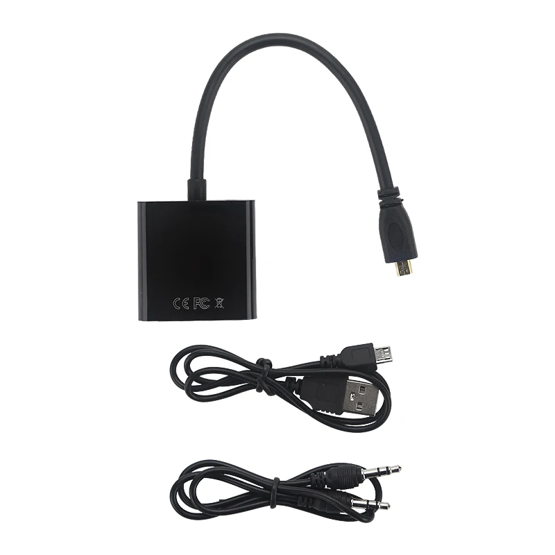 Преобразователь Micro HDMI в VGA переходник для кабеля Папа мама 3 5 мм аудиоразъем и
