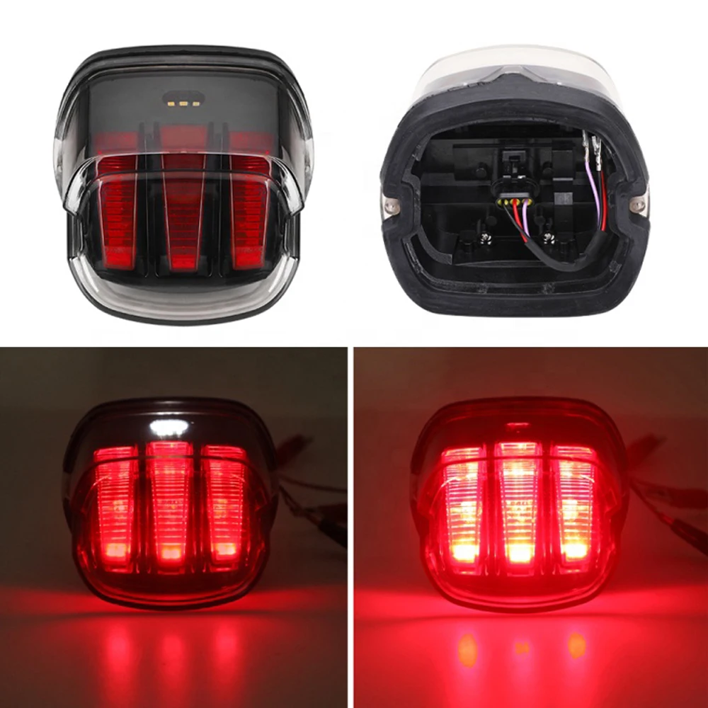 

Motorcycle Led Brake Tail Light For Harley Dyna Fat Boy FLSTF Night Train Touring Softail Sportster Road King Electra Road Glide