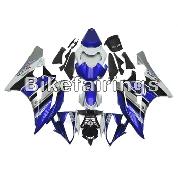 

Injection Full Fairing Kit For Yamaha YZF 600 R6 2006 2007 06 07 YZF R6 ABS Plastic Motorcycle Cowling Blue White Silver Carenes
