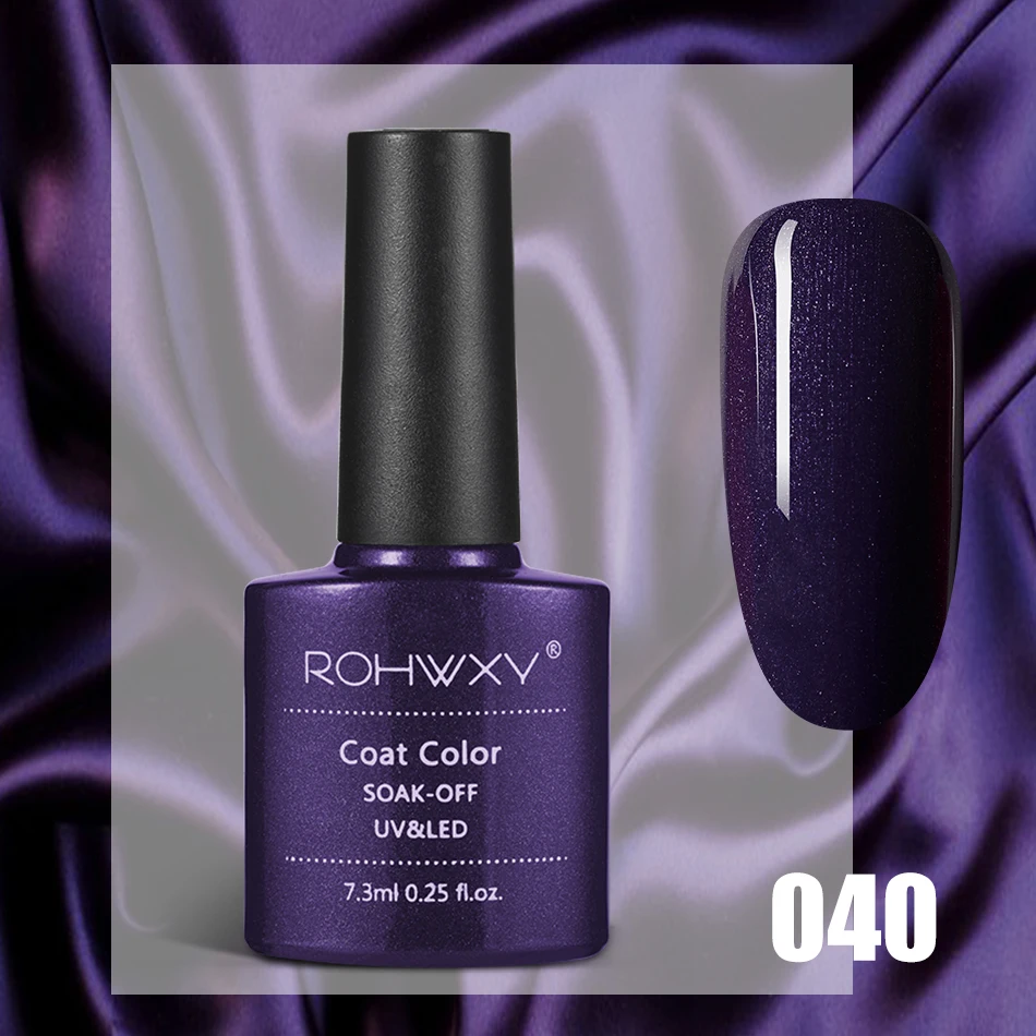 ROHWXY 7,3 мл гель лак УФ Гель-лак для ногтей все для маникюра полуперманентный лак для ногтей долговечный гель-живопись для самостоятельного дизайна - Цвет: 40