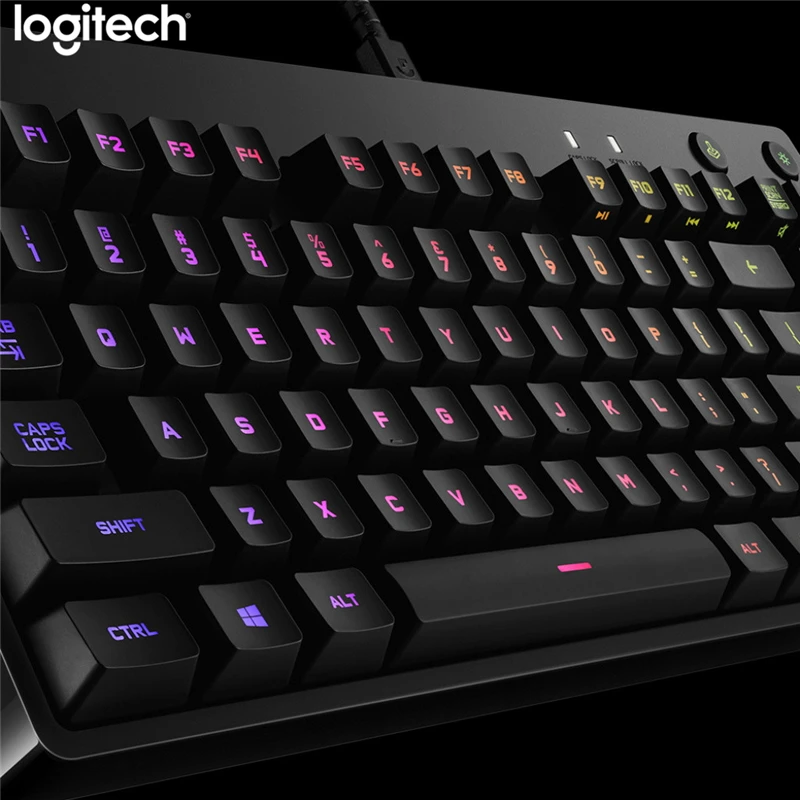 Logitech G Pro Wired Gaming Mechanical Ergonomic Keyboard LIGHTSYNC RGB Backlight12 Programmable F-Key Macros Gx Clicky Switches