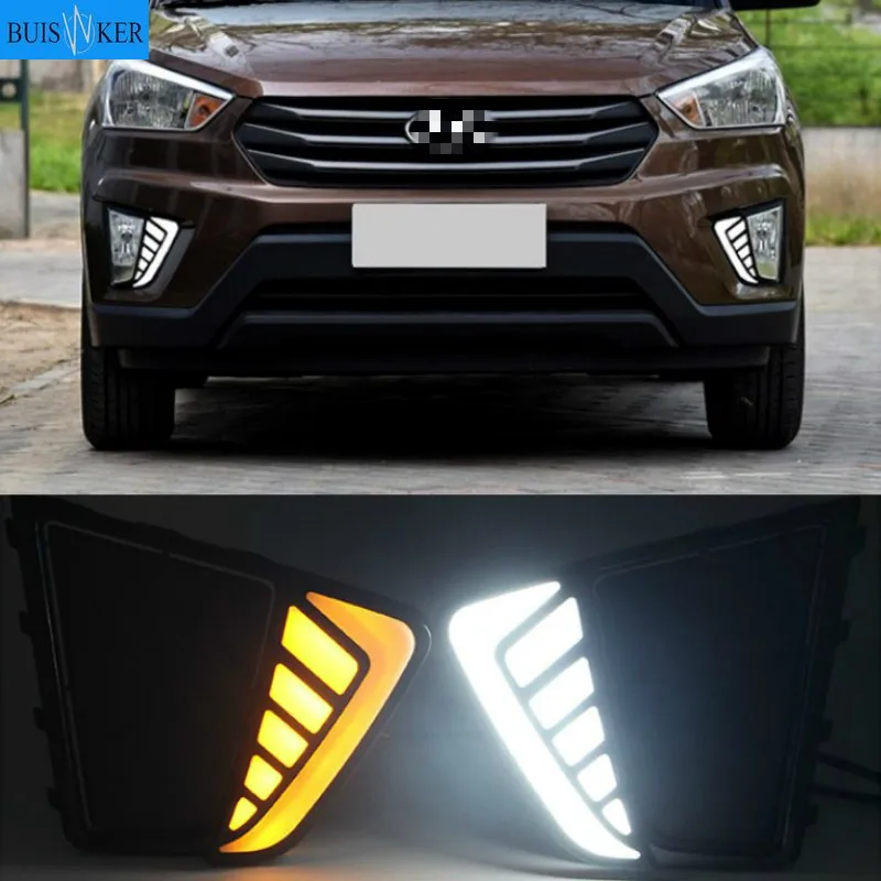 For Hyundai Ix25 Creta 2015 2016 Front Led Daytime Running Light Drl