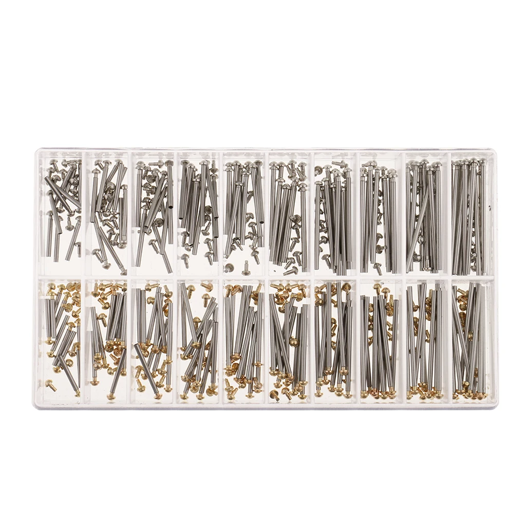 Assortment Tube Friction Pin Clasps Straps Bracelets Rivet Ends 10-28mm DIY Repair Tool tools for Watchmakers & Watch Enthusiast
