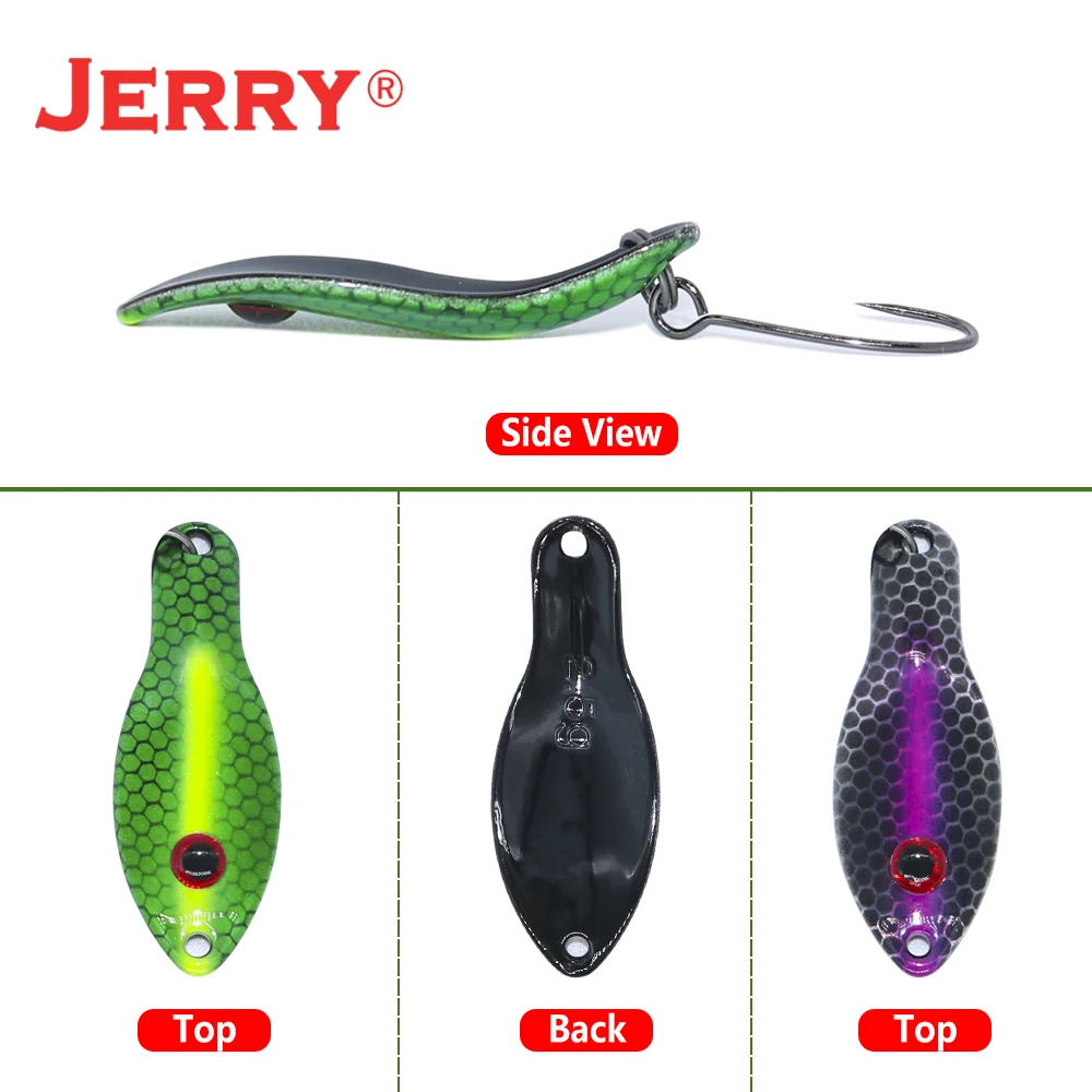 Jerry Libra Ultralight Lure Mini Trout Spoons 1.4g, 2.5g Floating Wobbler  Spinner Bait UV Color Fishing Spoons Finesse Fishing