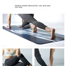 

Lzyan Natural Rubber Pu Double Layer Non-Slip Mat Yoga Exercise Pad with Contrast Color For Fitness Gymnastics and Pilates