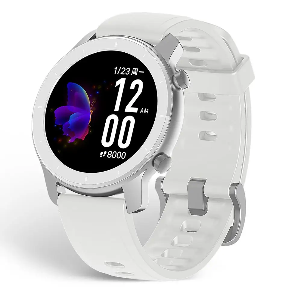 Amazfit GTR 42 мм Смарт часы gps 5ATM водонепроницаемый 24 дня Срок службы батареи 12 спортивный режим Bluetooth AMOLED экран - Цвет: 42mm White