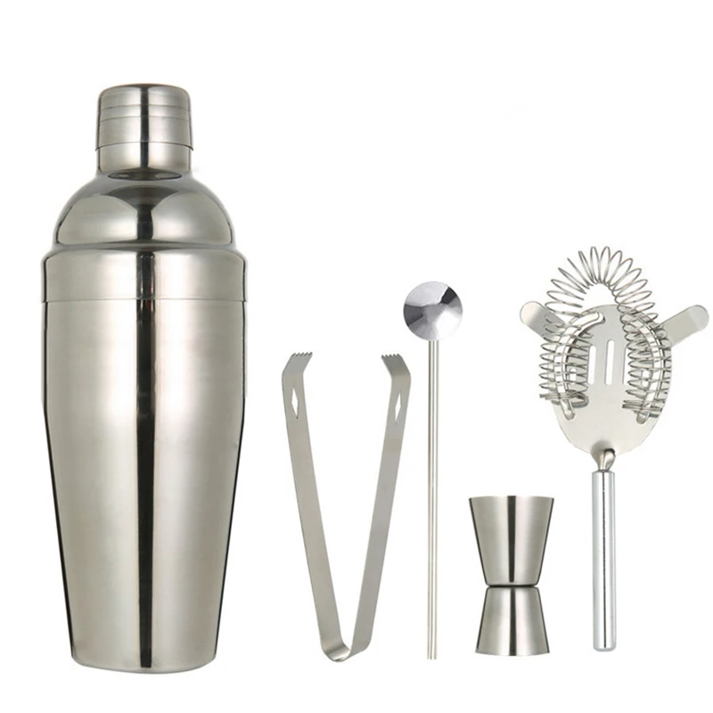 

Cocktail Shaker Suit Stainless Steel Wine Martini Boston Shaker Mixer For Bar Party Bartender Tools Bar Accessories 550/750ML