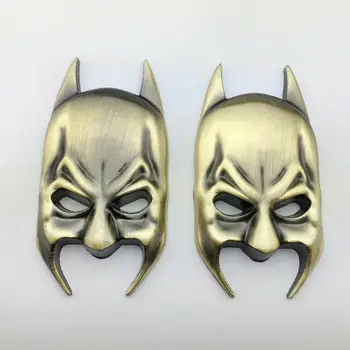 

2x Metal Chrome Batman Mask Logo Badge Car Trunk Bronze Emblem Decal Stickers
