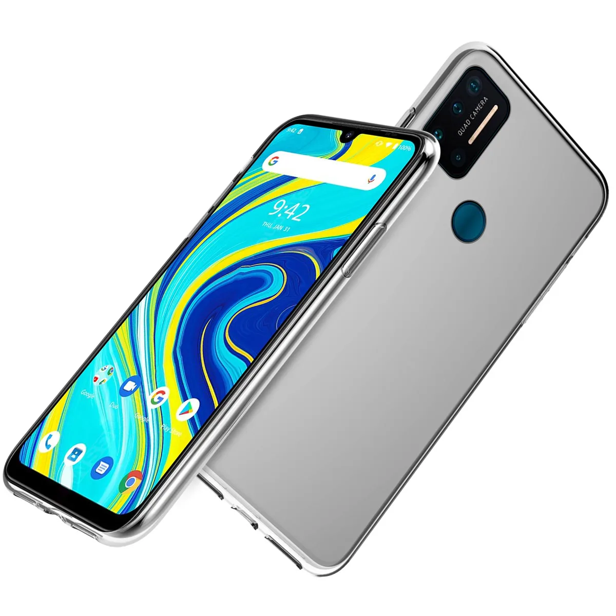 Чехол для Umidigi A7 Pro Ультратонкий Прозрачный чехол из ТПУ тонкий мягкий
