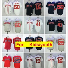 Youth Boston Mookie Betts Xander Bogaerts J.D. Martinez Andrew Benintendi Chris Sale Jackie Bradley Flex& Cool Base Jersey