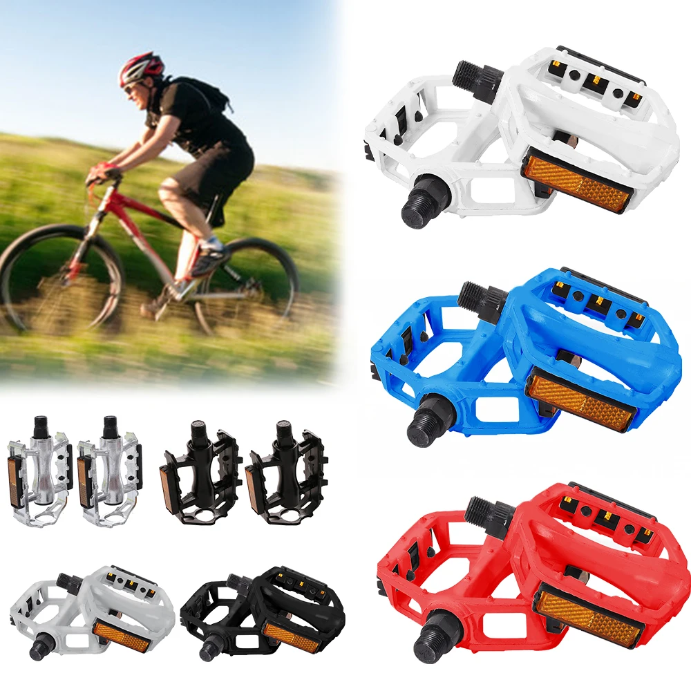 MTB BMX Mountain Bicycle Bike Aluminum Alloy Pedal Cycling Pedals Footrest Foot Shiny Luminous Gleamy | Спорт и развлечения