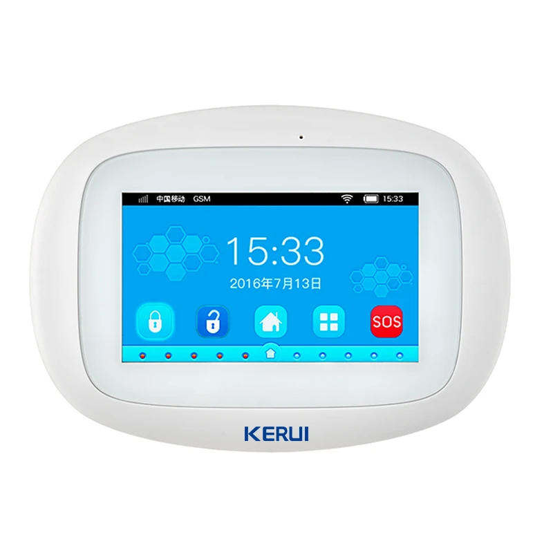 KERUI K52 сенсорный Экран Беспроводной GSM Wi Fi домашняя система охранной сигнализации