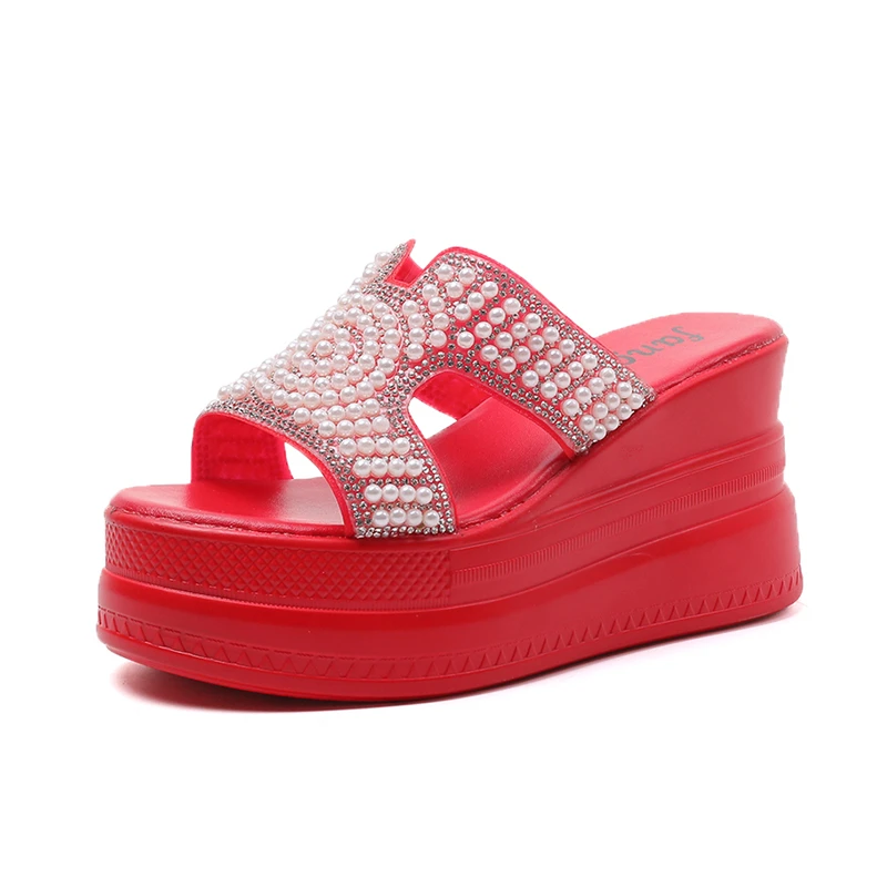 Fly London Red Glitter Buffalo London Red Sandals Women's Summer