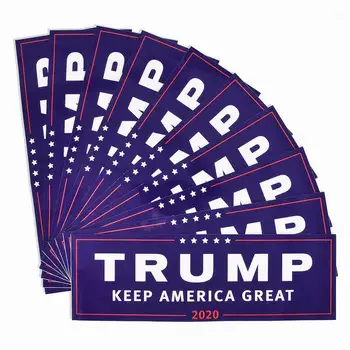 

10pcs Car Decal Keep America Great Elect President Donald Trump 2020 Election Patriotic Bumper Sticker 3x9 inch