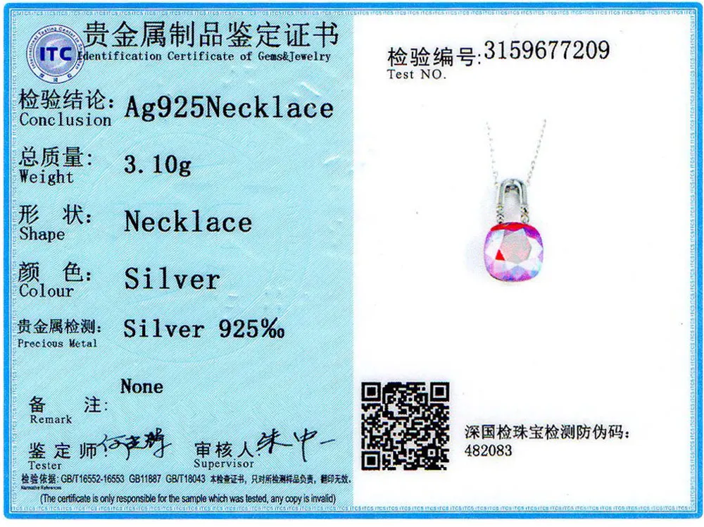 UMCHO Solid 925 Sterling Silver Crystal Lock Shape Pendants Necklace For Women Girl Wedding Engagement Party Simple Fine Jewelry (7)