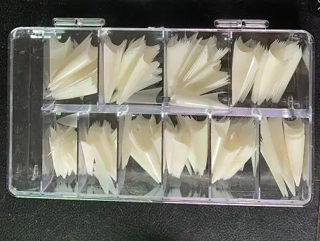 natural 500 шт./кор. на тонкой шпильке в стиле накладные ногти Clear/натуральные накладные поддельные маникюра акриловые цветной гель, "сделай сам", салон поставщики экстра-длинные ногти коготь - Цвет: natural