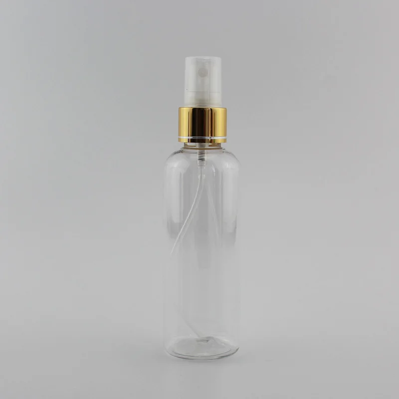 Clear Bottle Clear 100 мл X 50 спрей пластиковый флакон для духов, 100cc спрей для закрепления макияжа насос контейнер бутылки для многоразового использования туман спрей дорожная бутылка - Цвет: Clear Bottle Clear