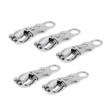 5 шт., крючки для конного спорта, с тревожным давлением, из цинкового сплава, быстроразъемные, с клипсой, оборудование для конного снаряжения, пряжки, Санки для собак, безопасная блокировка