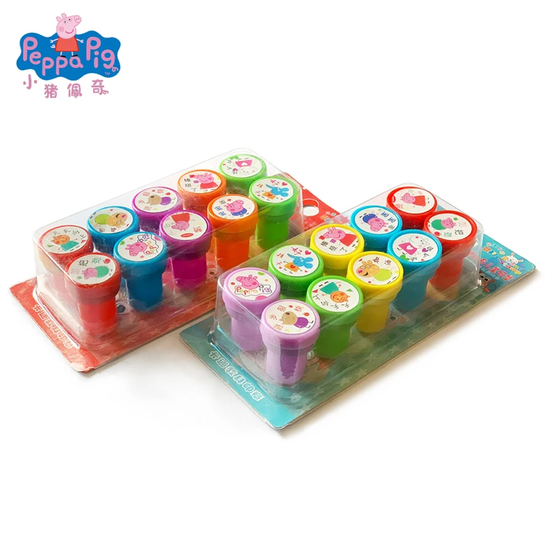 Peppa Pig-Conjunto de juguetes de dibujos animados para niños, figuras de dibujos animados de George, Jessie, regalo de cumpleaños