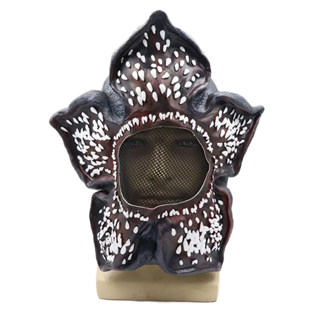 Black Фильм странные вещи Demogorgon Косплей Маска латексный головной убор Хэллоуин вечерние реквизит - Цвет: Black