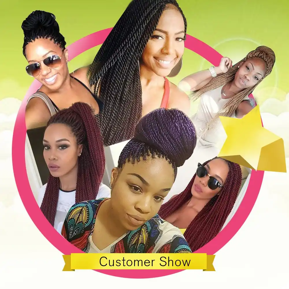 Senegalskie Pletenye Sinteticheskie Volosy Narashivanie Volos Kanekalon Dzhambo Chernaya Zhenskaya Pricheska Senegalskie Kosy Tvisty Aliekspress