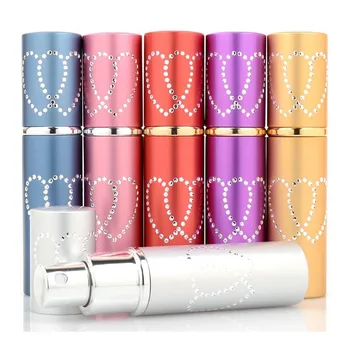 

Beauty Tools 10ml Romantic Double Heart Pattern Refillable bottle Aluminum Bottle Perfume Spray bottles Atomizer Glass Bottle FB