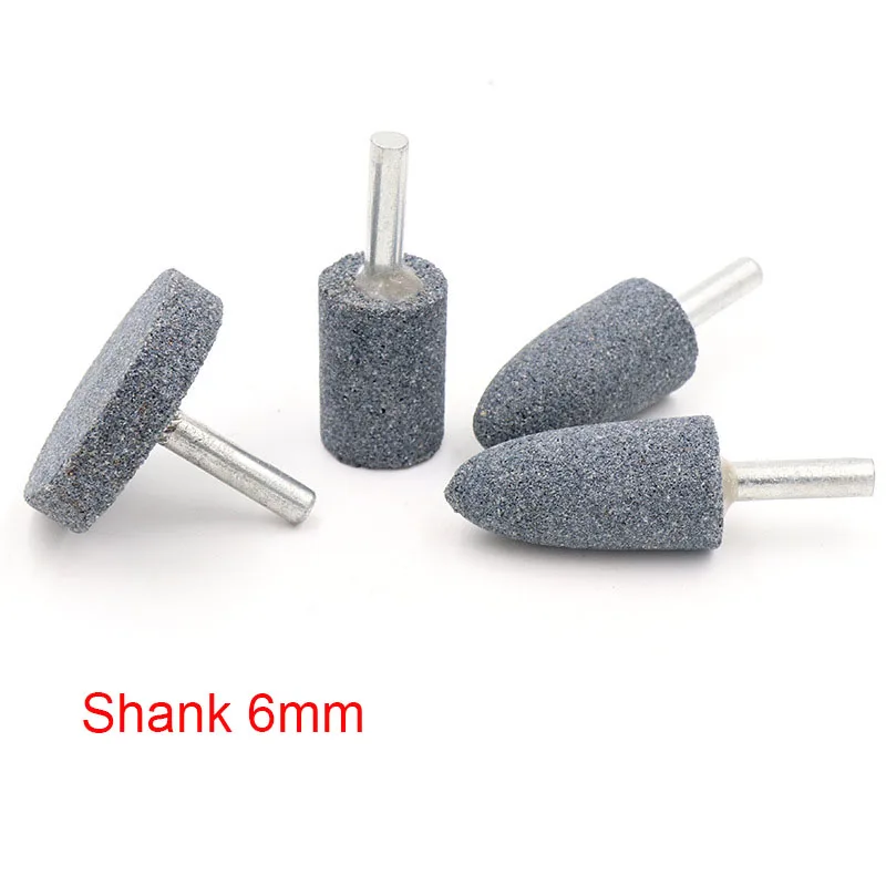 5PCS Shank 6mm Brown Abrasive Wheel Grinding Head Chrome Corundum Ceramic Eelectric 16/20/25/35mm | Инструменты