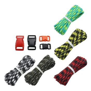 

Strand Paracord Buckles Kit Parachute Cord Lanyard Rope paracord bracelet For DIY Braided Bracelet Pendant Clothesline 1PC
