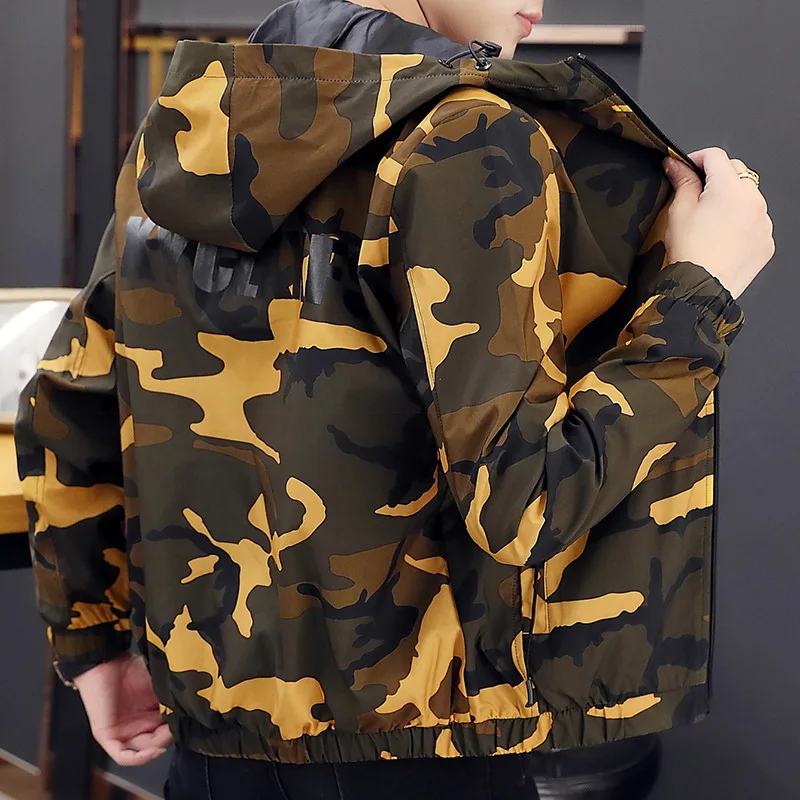 

Camouflage Coat Men's Spring And Autumn Tops Korean-style Trend 2019 New Style Casual MEN'S Jacket Handsome Men'S Wear Versatile