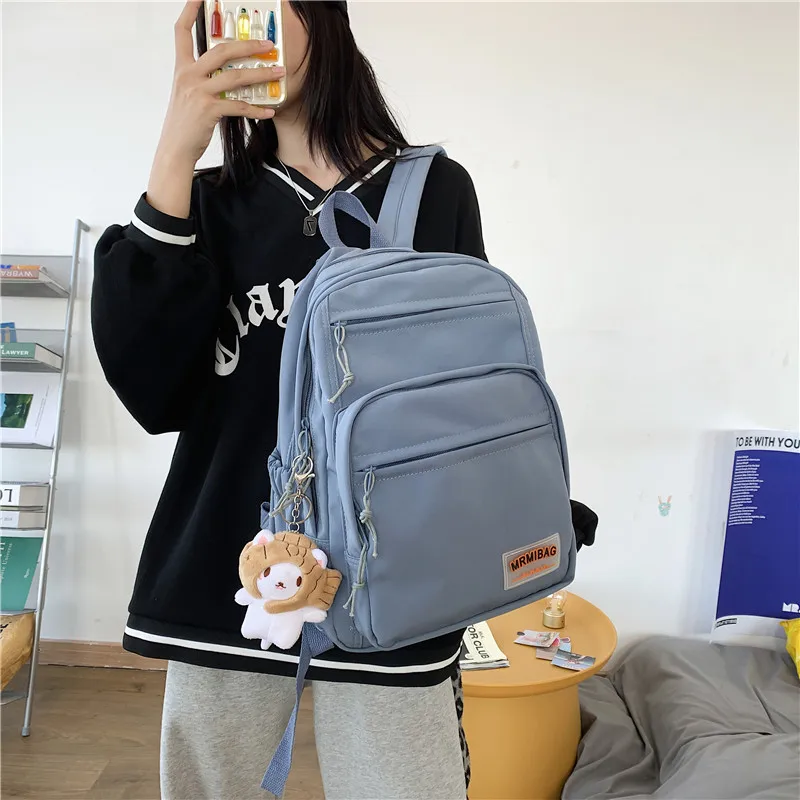 Kawaii Nylon Pastel Large College Backpack - Limited Edition