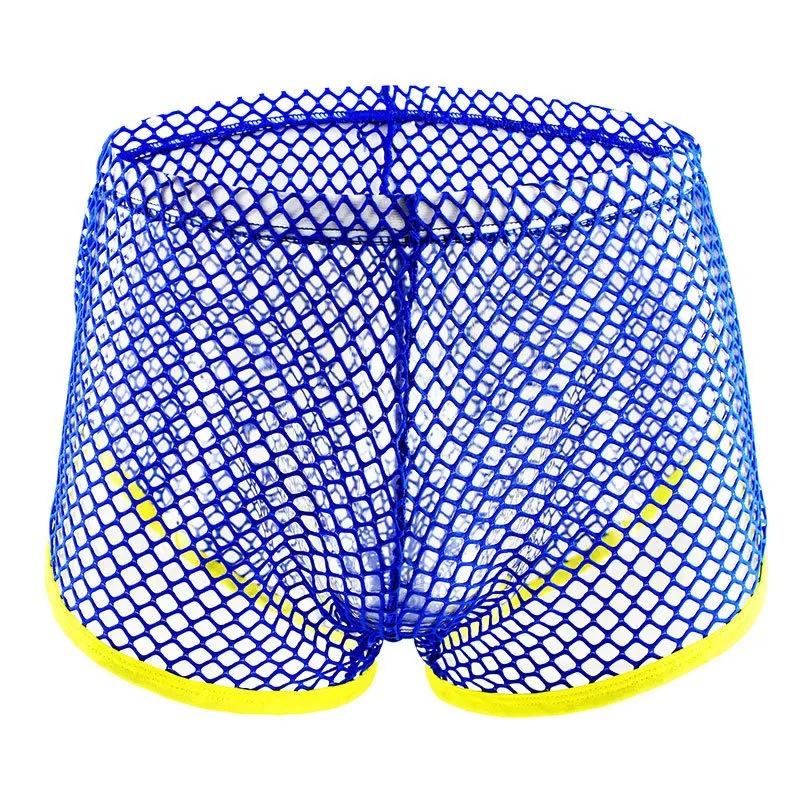 

2021 Фирменное модное мужское нижнее белье, сетчатые трусы, мягкие сексуальные удобные дышащие мужские трусы высокого качества, боксеры для геев, шорты