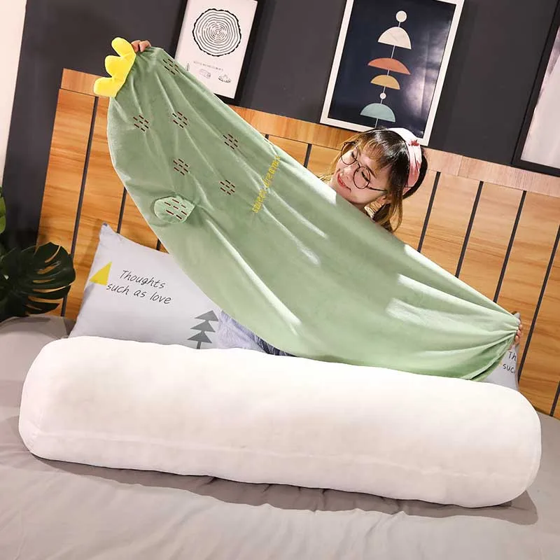 Домашняя длинная подушка для глубокого сна с плюшевой подушкой