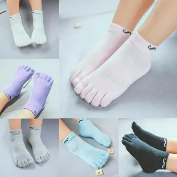 

Children finger socks Cute Children Cotton 5-toed Socks Short Tube Cartoon Mesh Boys Girls Funny Sock
