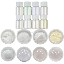 8 Pcs/set Pearlescent Powder Handmade Jewelry Making Filling Material Crystal Mud Pigment DIY Epoxy Filler Au17 19 Dropship