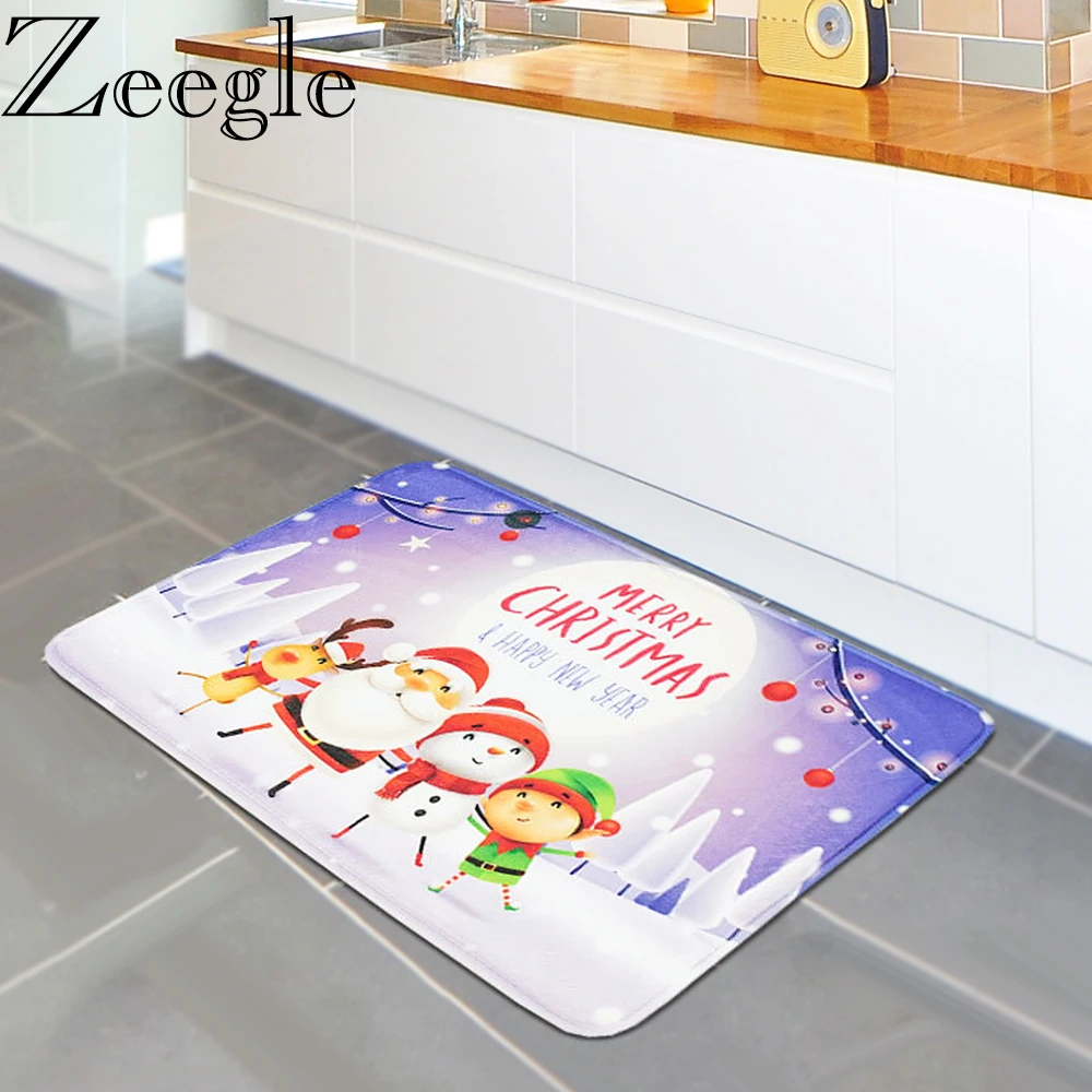 Christmas Entrance Doormat Kitchen Floor Mat Outdoor Carpet Rug Living
Room Bedroom Foot Rug Office Table Chair Mat Bathroom Mat