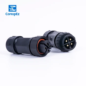 

Waterproof Electrical Cable Connector IP68 M19 Locking Plug Socket Connectors 2 3 4 5 6 7 8 9 10 Pins 6-10.5mm Cable Solder Conn