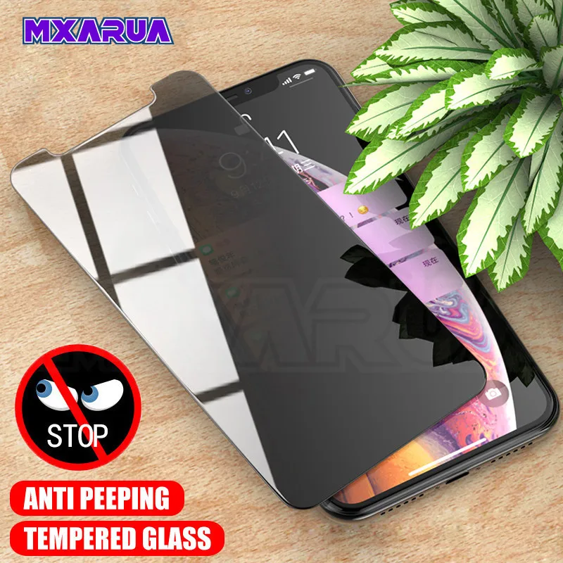

Privacy Protection Tempered Glass For iPhone 11 Pro X XR XS MAX 5 5S SE Screen Protector iPhone 7 6 6S 8 Plus Glass Film Case