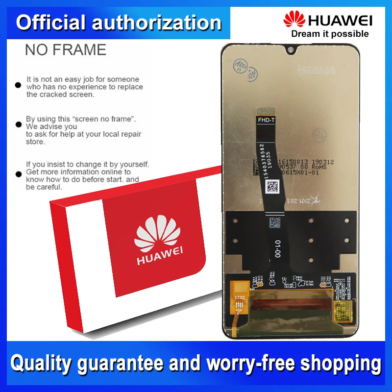 Original 2312*1080 Display Replacement for Huawei P30 Lite Nova 4e LCD Touch Screen Digitizer Assembly MAR-LX1 LX2 AL01