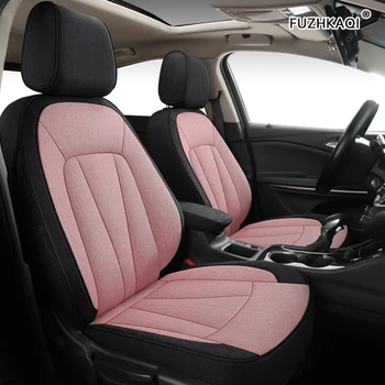

FUZHKAQI Custom FLAX car seat covers set For BMW 1 Series E81 E82 E87 E88 F20 F21 F52 F40 2 Series F22 F23 F44 F45 F46 car seat