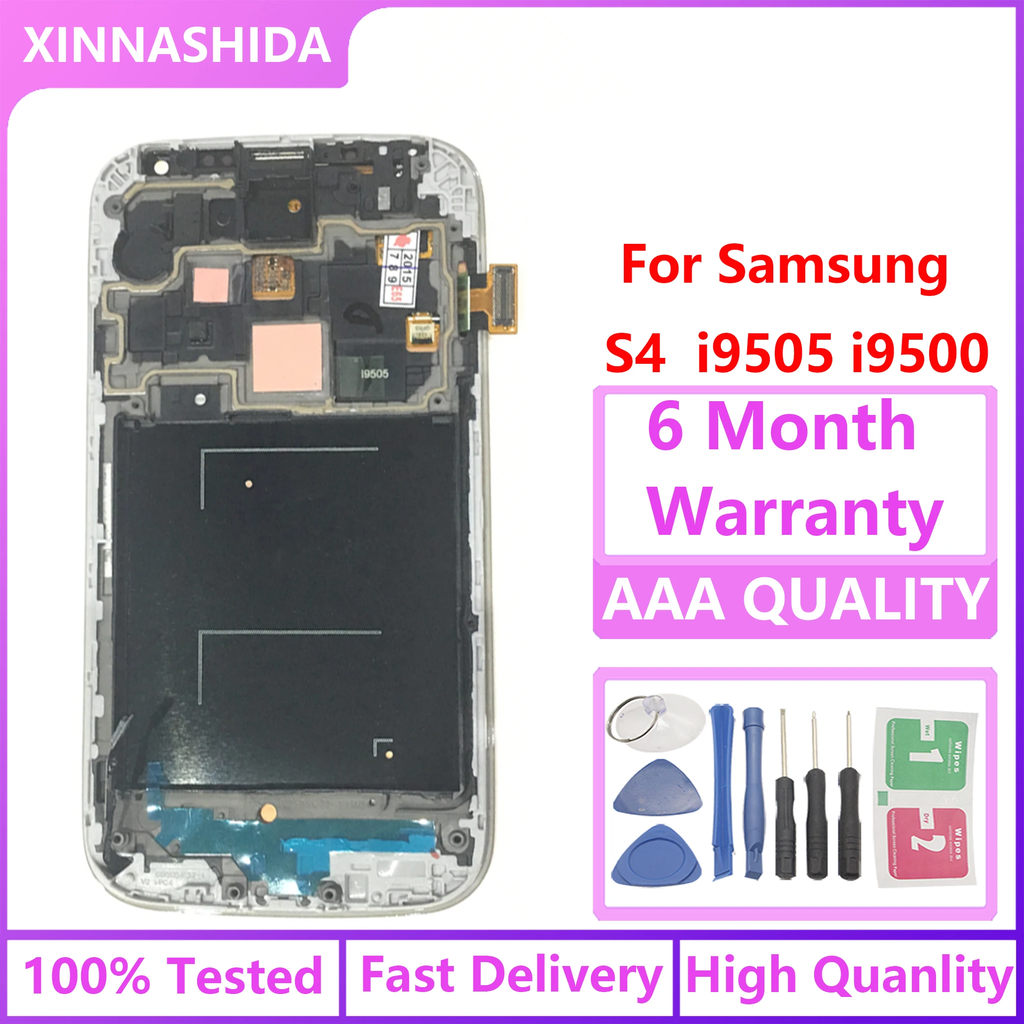 Тестирование работы ЖК-дисплей для S4 GT-i9505 i9500 i9505 i9506 i9515 i337 Дисплей кодирующий