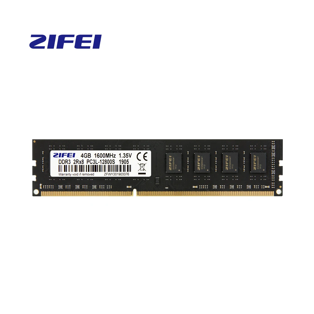 DDR3 RAM 4GB 1600MHZ/1333MHZ DDR3L 1 35 v 240Pin 2R * 8 Intel/AMD UDIMM NON-ECC ZIFEI настольная память поддержка