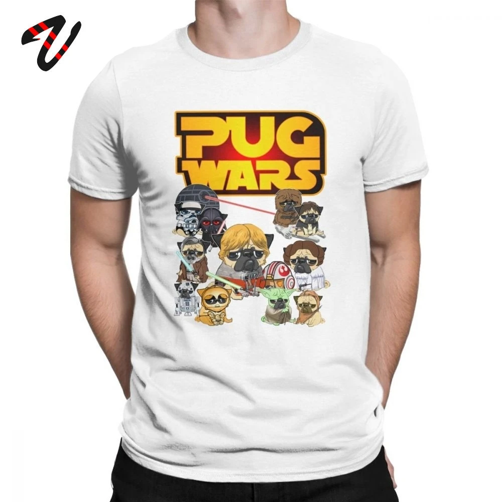 

Funny T Shirts for Men Pug Wars Dog Star Wars Tshirt Humor Tops Summer Tee Shirt 100% Cotton O Neck T-Shirt Plus Size Tops Cool