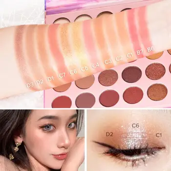 

MINIMELI 35 Color Eyeshadow Palette Matte Pearlescent Delicate Easy To Color And Lasting Highlight Eyeshadow Palette Makeup New