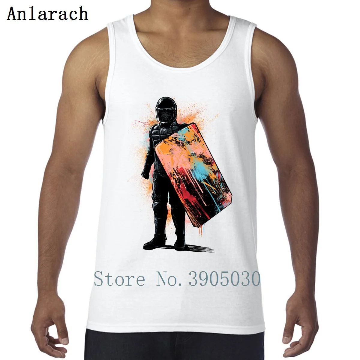 

Part Riot Vest Create Singlets 100% Cotton Comical Tank Top For Men Muscle Letters Graphic Spring Autumn