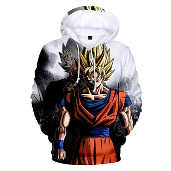 

Dragon Ball Z Pocket Hoodie for children's sweatshirts Goku 3D pollovers Men Women Long Sleeve streetwear popular anime 3D hoody