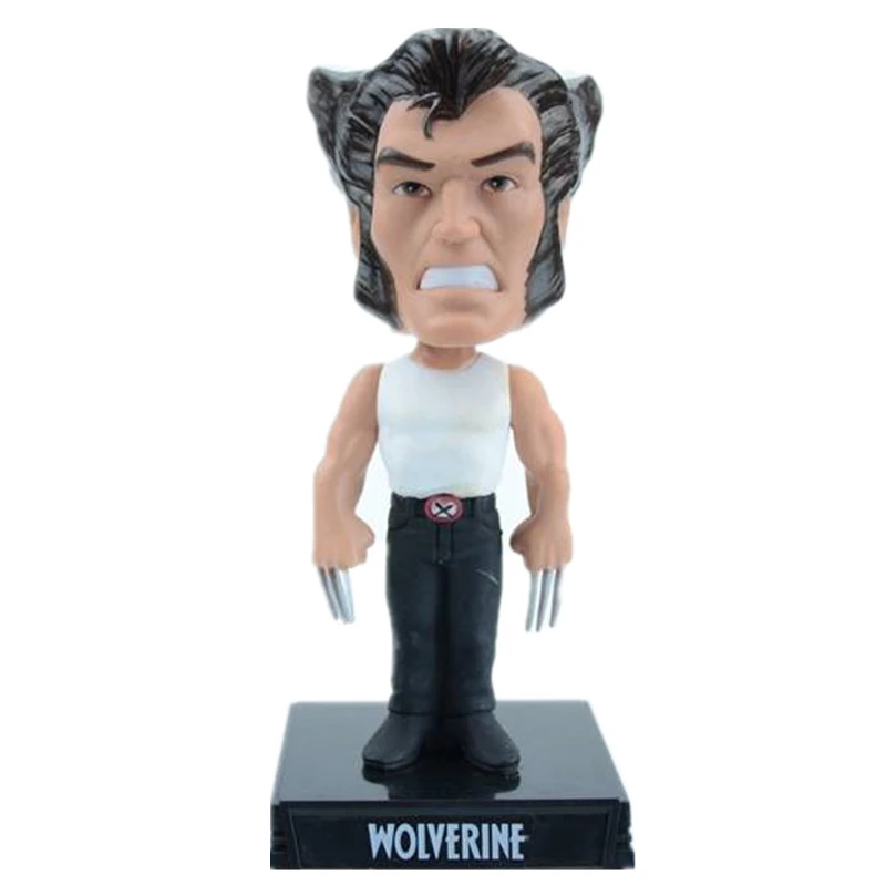 

Bobble Head Wolverine PVC Action Figure Collectible Model Shake Head Hot Toy for Child Birthday GIFT