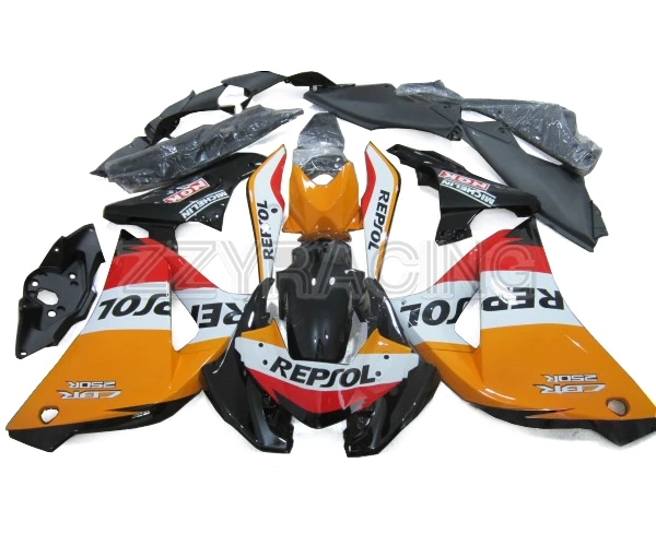

Injection Fairings Kits for Honda CBR250R 2011 - 2014 Year Complete ABS Plastic Covers 2012 2013 Motorcycle Cowlings Orange New